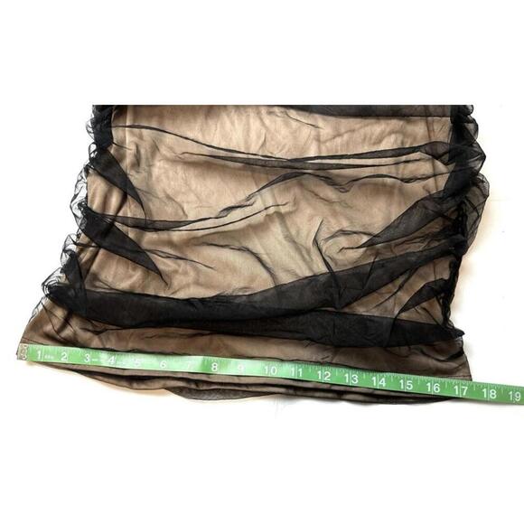 Shein Curve Black Mesh Panel Bodysuit Women's 1XL - Picture 8 of 10